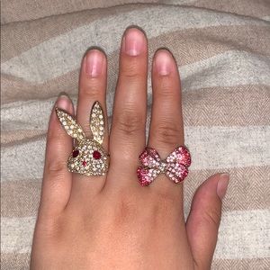 Bunny n Bow ring set